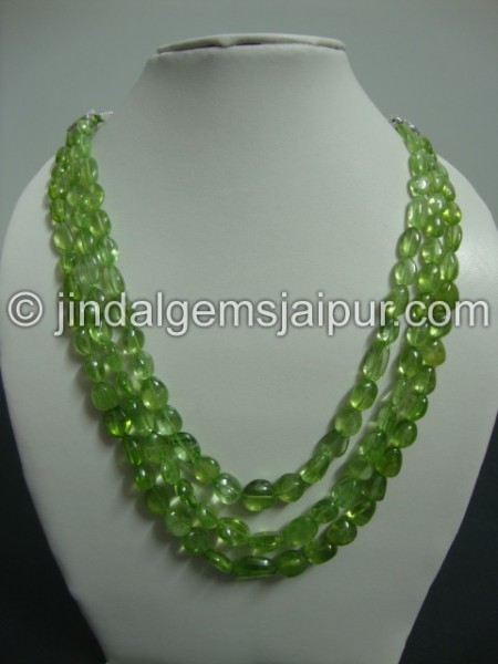 Peridot Plain Nuggets Shape Beads